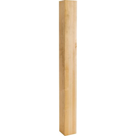 HARDWARE RESOURCES 3-1/2" Wx3-1/2"Dx35-1/2"H White Birch Square Post P42WB